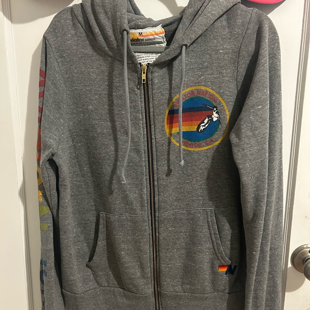 Aviator Nation logo zip up